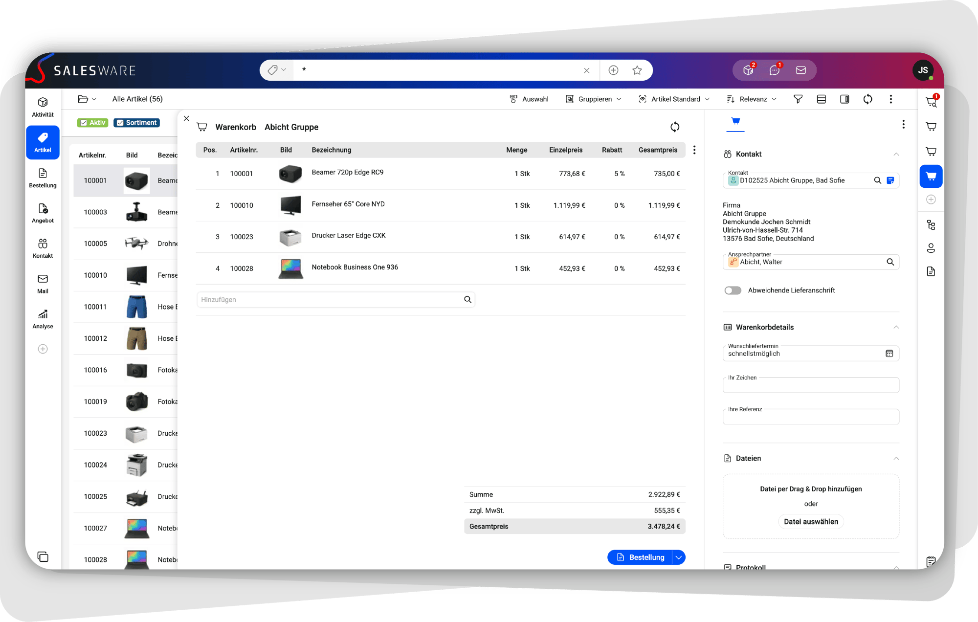 Screen_Salesware-Warenkörbe